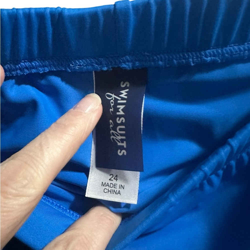 Swimsuits For All Blue swim shorts size 24 - Picture 3 of 4